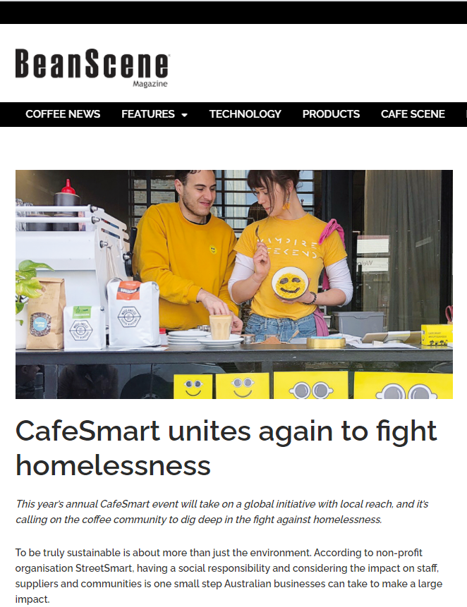 CafeSmart unites again to fight homelessness