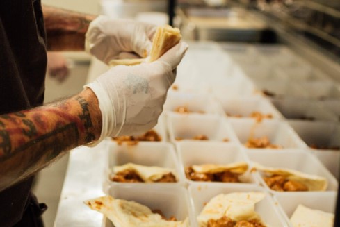 Preparing Plate It Forward Meals