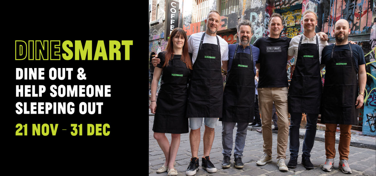 DineSmart Dine Out & Help Someone Sleeping Out 21Nov -31Dec